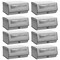 mDesign Fabric Shoe Storage Box, Clear Window, Hinged Lid - Gray